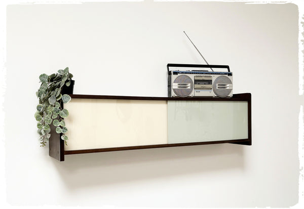 Vitrine Bibliothèque Rangement Mural XL Vintage