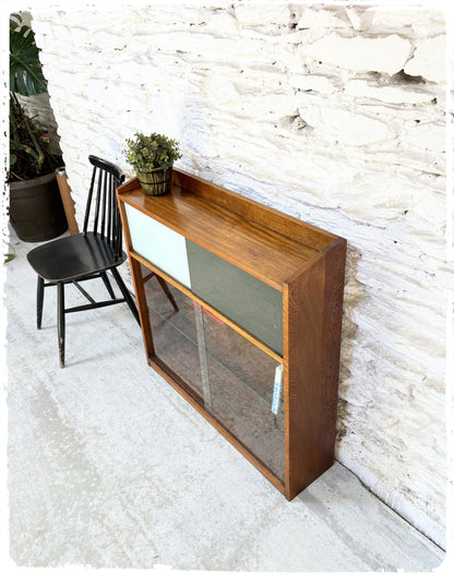 Vitrine Bibus Vintage en Chêne