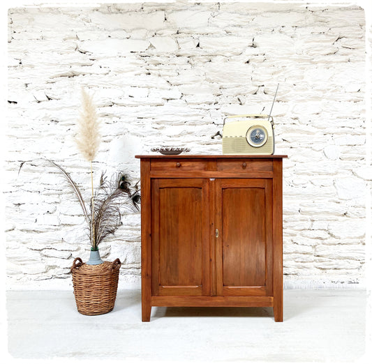 Ancien Buffet Parisien Vintage en Bois Massif