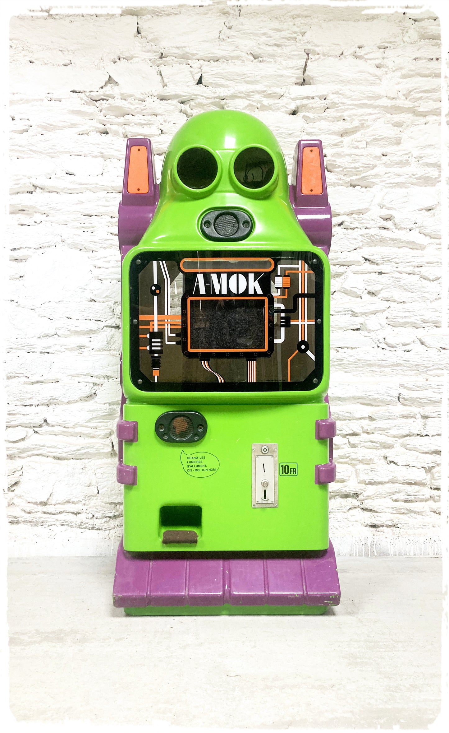Ancien Distributeur Robot XXL Vintage Années 80 A-MOK