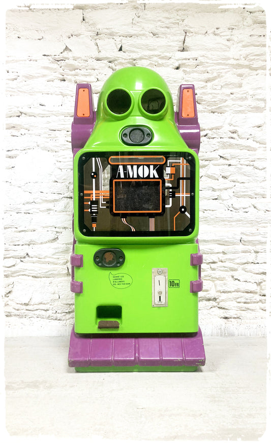 Ancien Distributeur Robot XXL Vintage Années 80 A-MOK