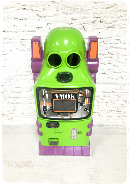Ancien Distributeur Robot XXL Vintage Années 80 A-MOK