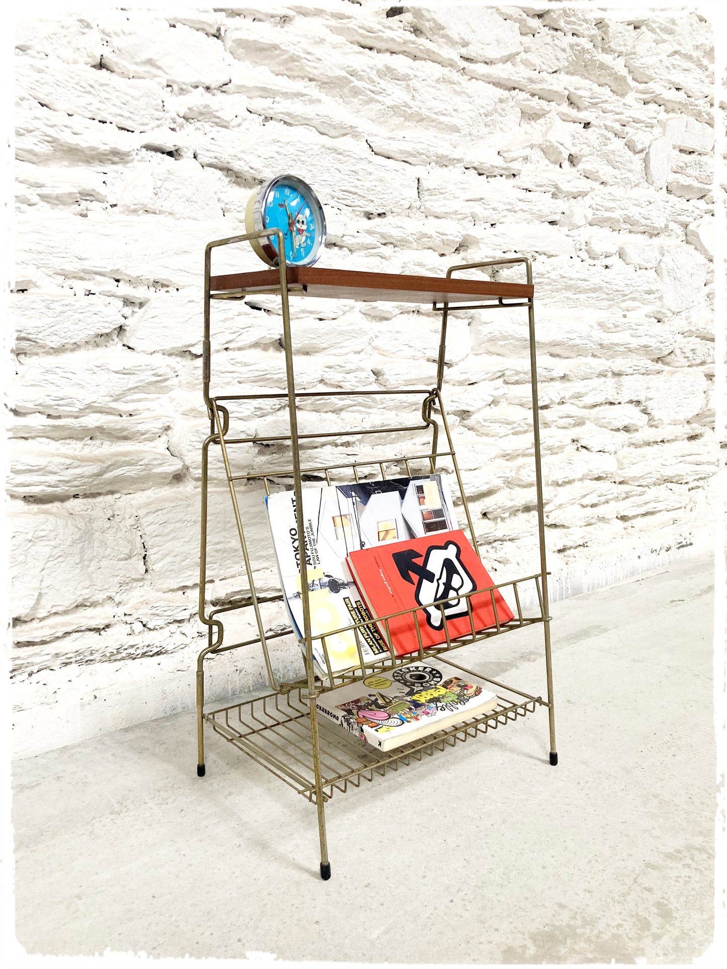 Meuble d'Appoint Bout de Canapé Vintage Filaire