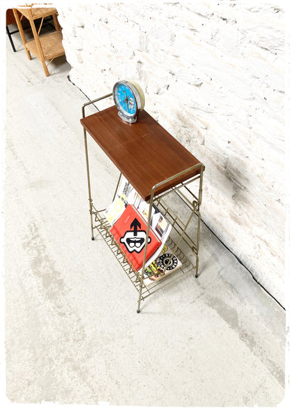 Meuble d'Appoint Bout de Canapé Vintage Filaire
