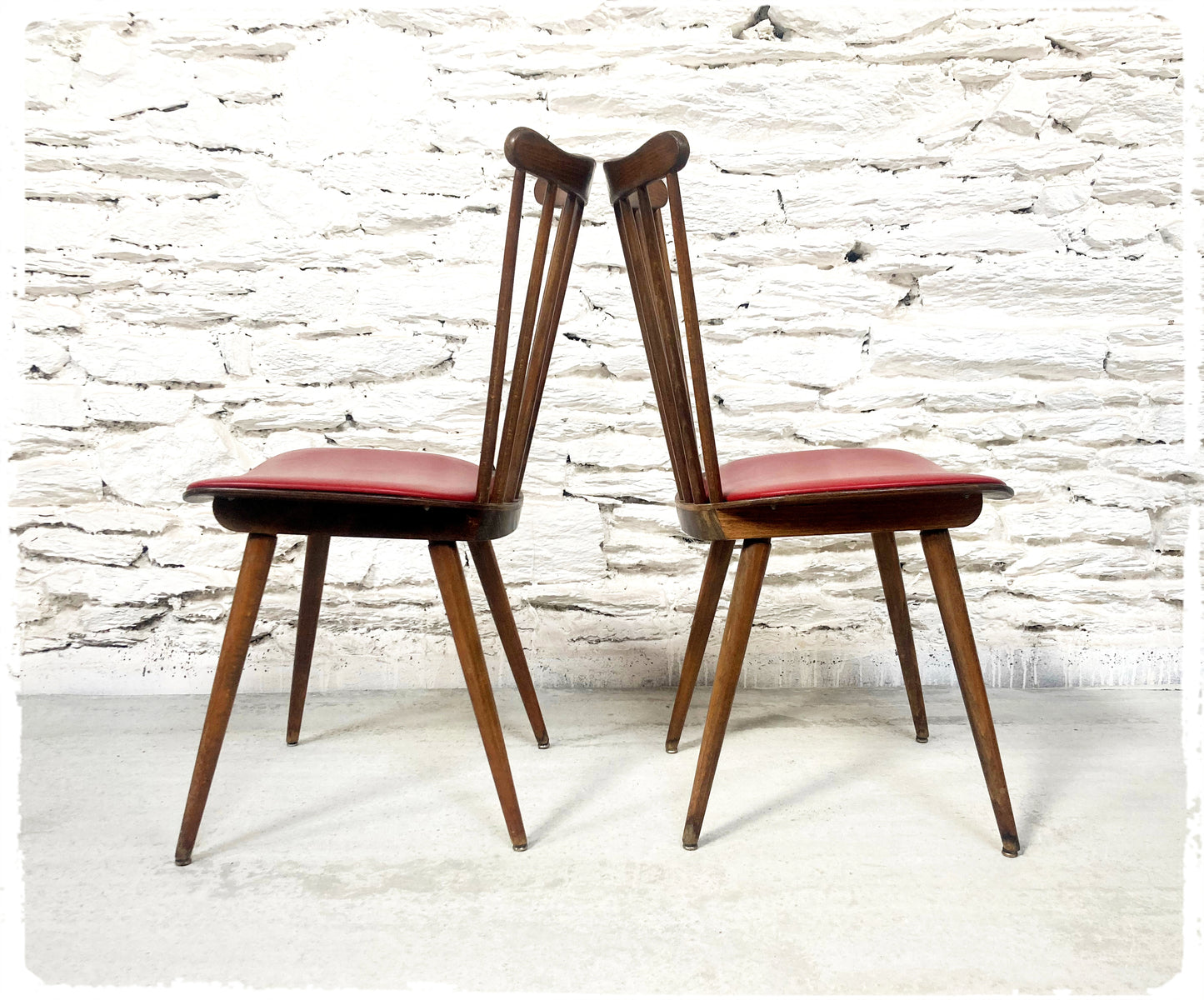 Suite de 6 Chaises Bistrot Vintage Baumann Sonate
