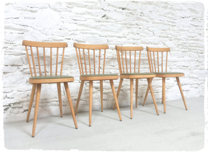 Chaises Vintage Baumann Modèle "740" Pieds Compas