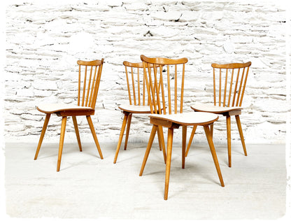 Chaises Bistrot Vintage Baumann Sonate Pieds Compas
