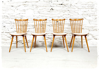 Chaises Bistrot Vintage Baumann Sonate Pieds Compas