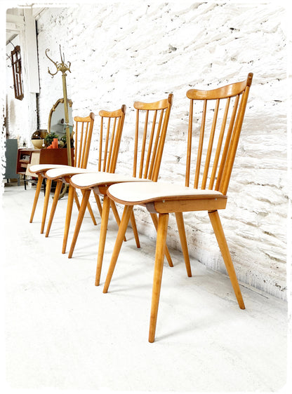 Chaises Bistrot Vintage Baumann Sonate Pieds Compas