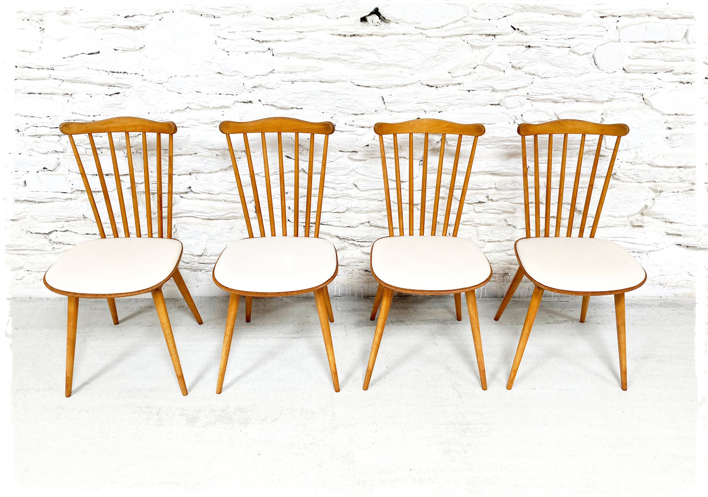 Chaises Bistrot Vintage Baumann Sonate Pieds Compas