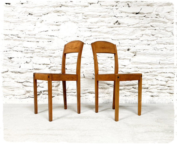 Paire de Chaises Bistrot Vintage Stella Années 30