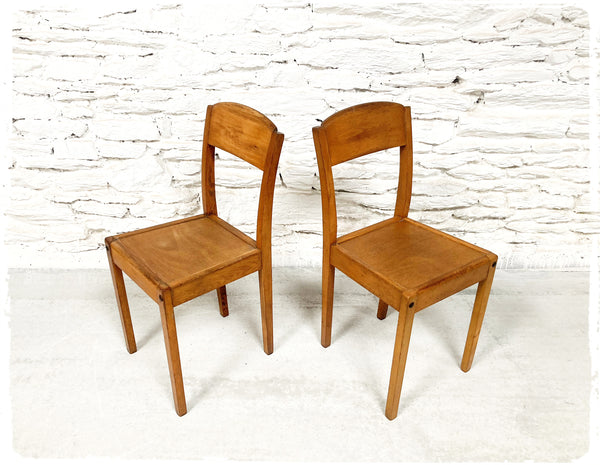 Paire de Chaises Bistrot Vintage Stella Années 30