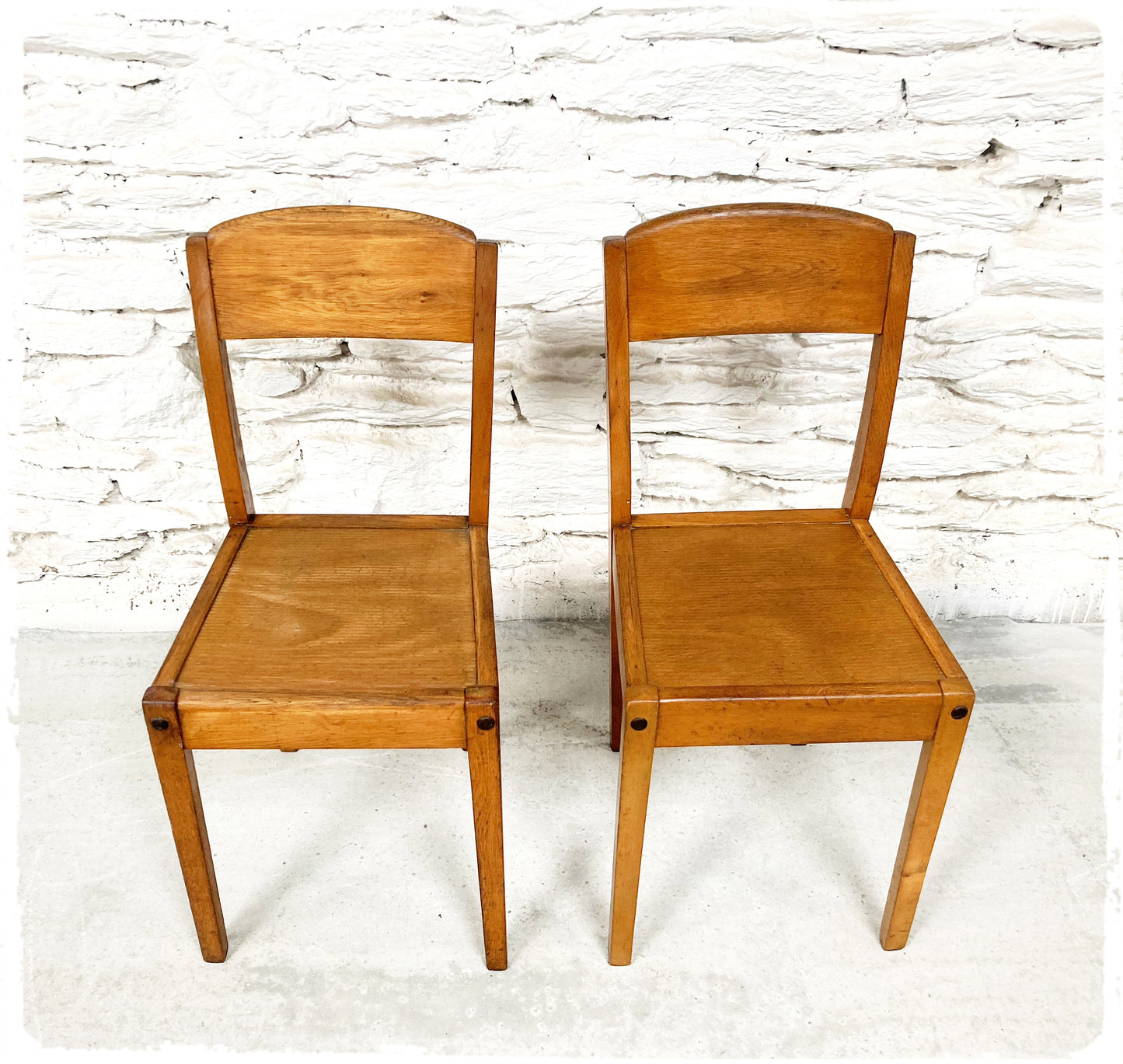Paire de Chaises Bistrot Vintage Stella Années 30