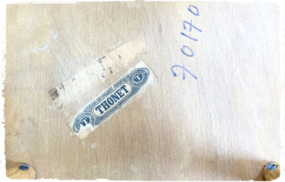 Suite de 4 Chaises Vintage Pieds Compas Thonet