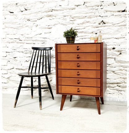 Commode Chiffonnier Vintage Pieds Compas Krakowskie Fabryki Mebli