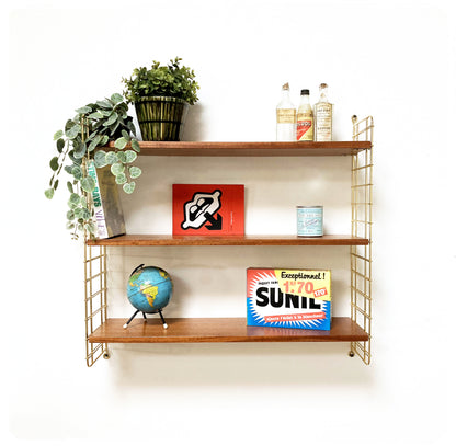 Grande Étagère Murale Vintage Modulable Style String