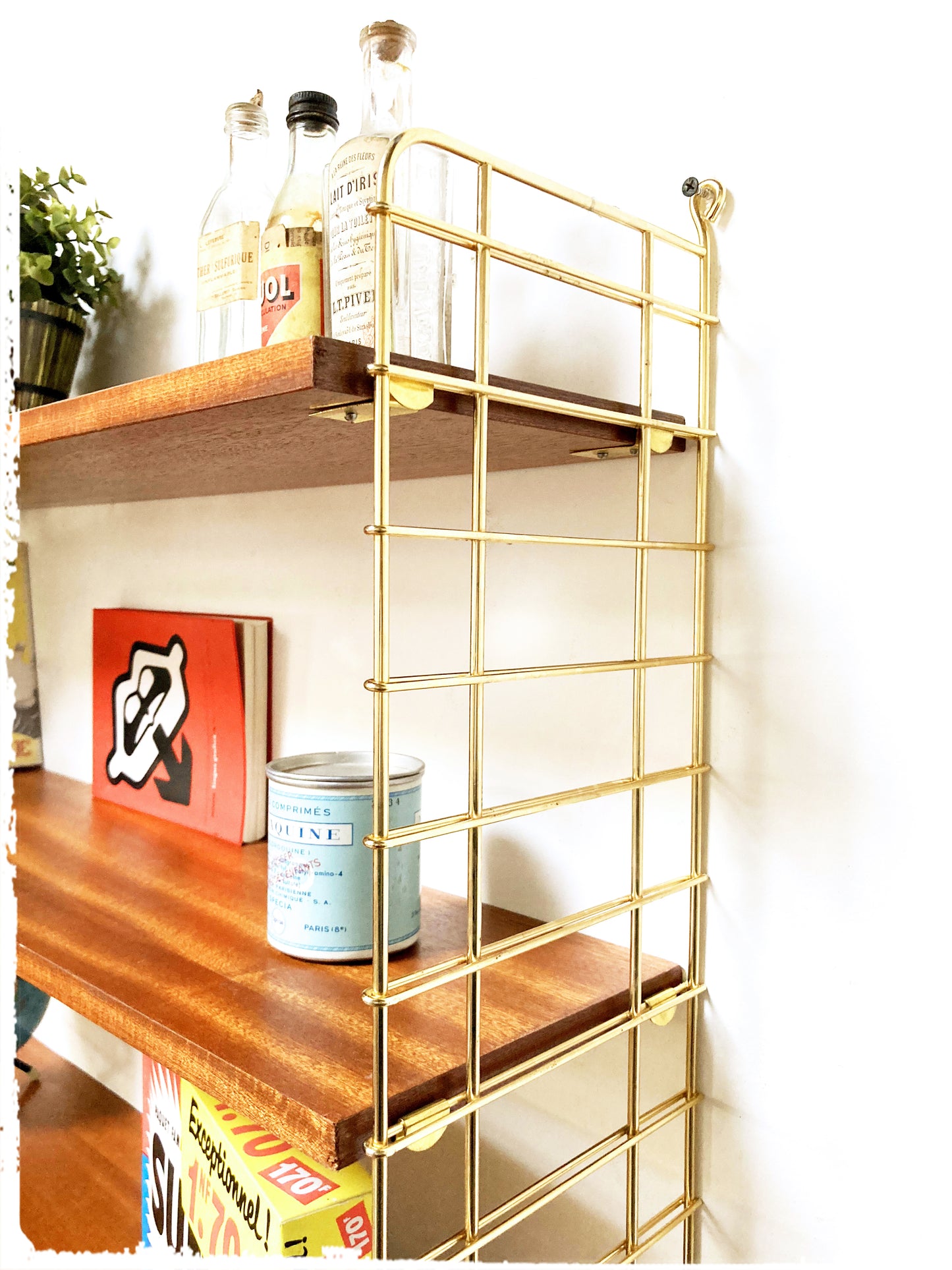 Grande Étagère Murale Vintage Modulable Style String