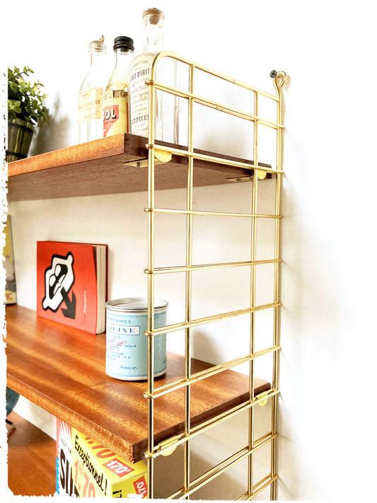 Grande Étagère Murale Vintage Modulable Style String
