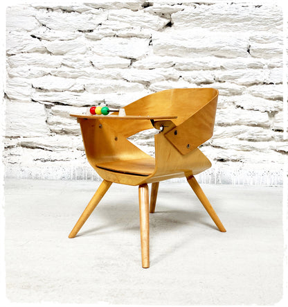 Fauteuil Enfant Vintage Baby Coquille Baumann Pieds Compas