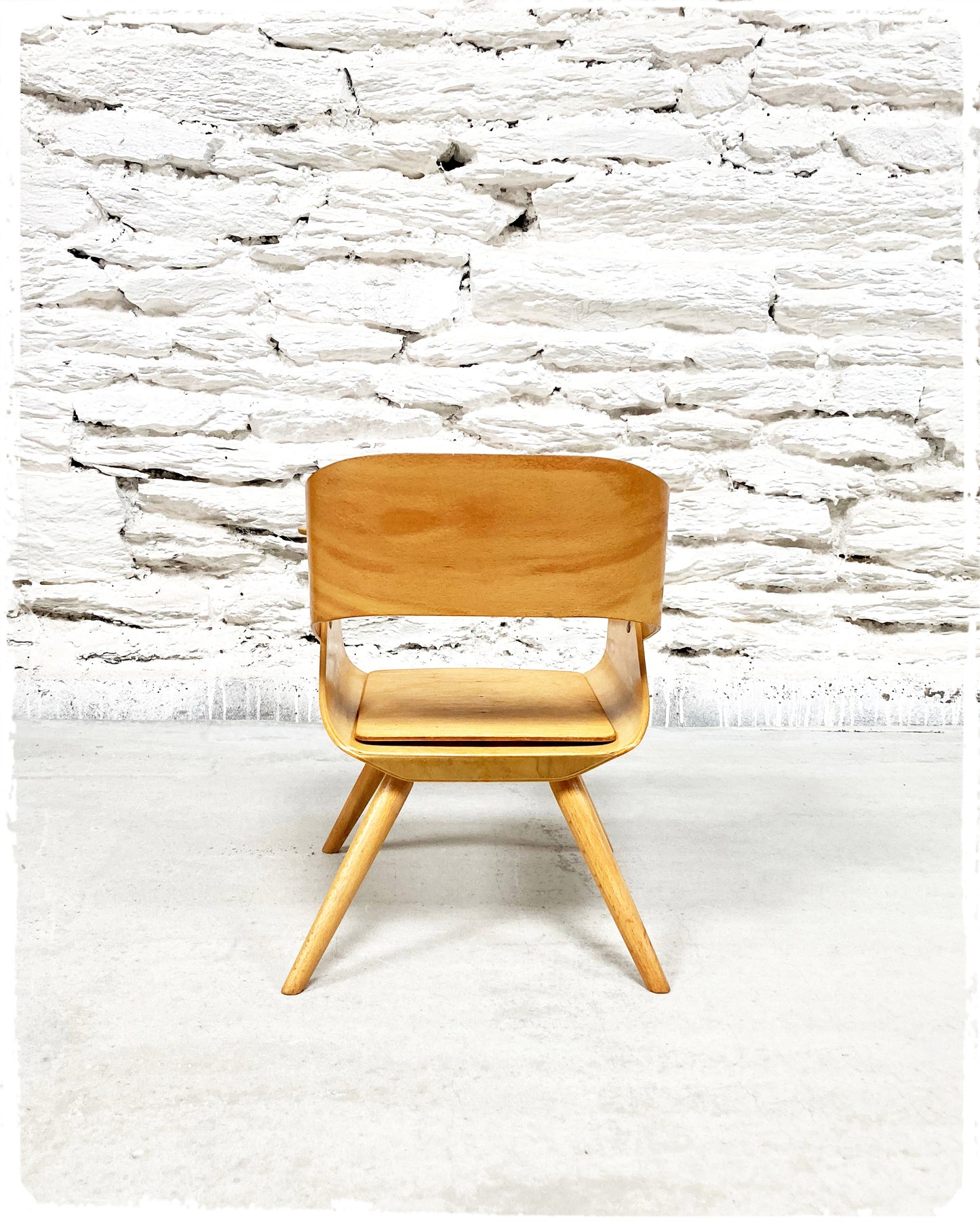 Fauteuil Enfant Vintage Baby Coquille Baumann Pieds Compas