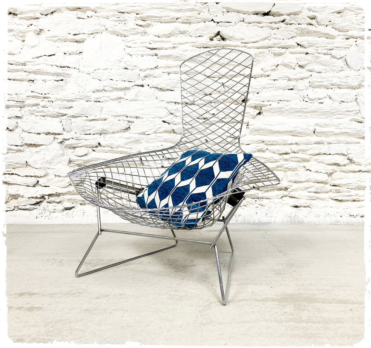 Fauteuil Vintage Bird Harry Bertoia Pour Knoll