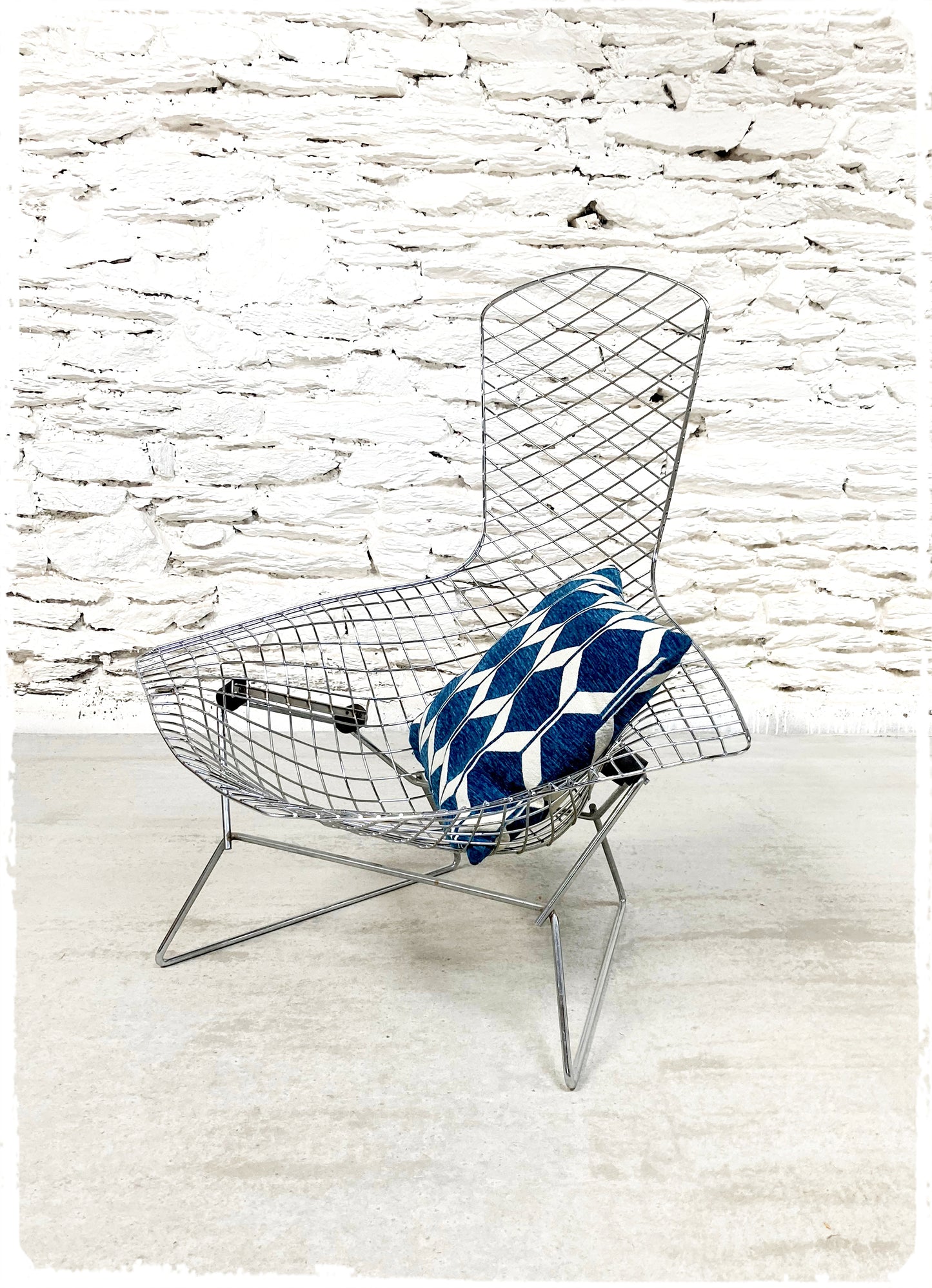 Fauteuil Vintage Bird Harry Bertoia Pour Knoll