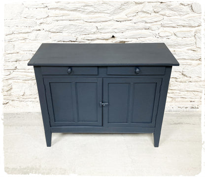 Grand Buffet Parisien Bas Vintage Gris Foncé