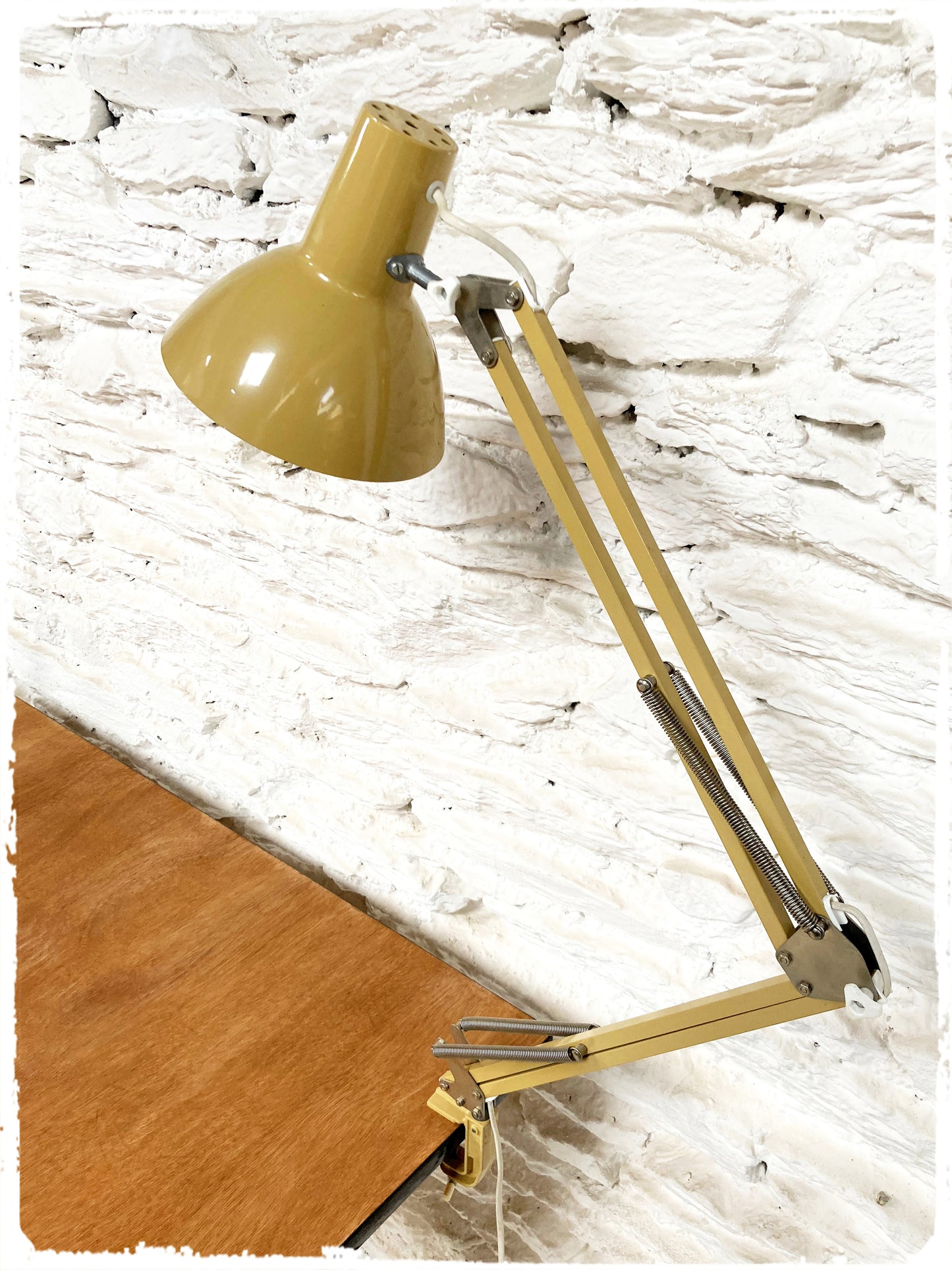 Lampe d'Architecte Vintage Wechselstrom Beige Sahara