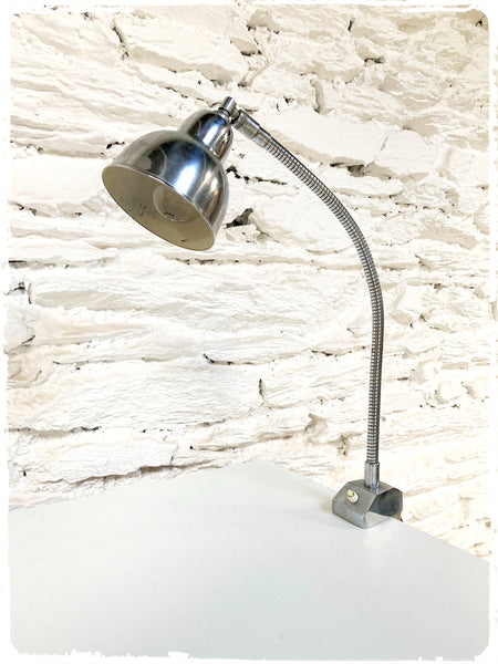 Lampe d'Atelier Vintage Fixation Etau Marque ELAU
