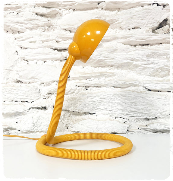 Lampe de Bureau Vintage Serpent Jaune Style "Hebi" Isao Hosoe