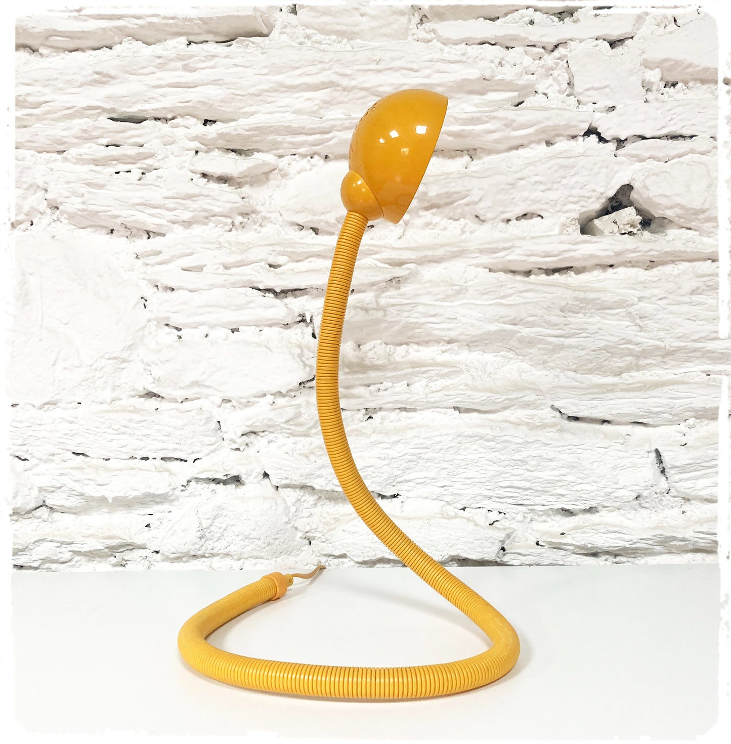 Lampe de Bureau Vintage Serpent Jaune Style "Hebi" Isao Hosoe