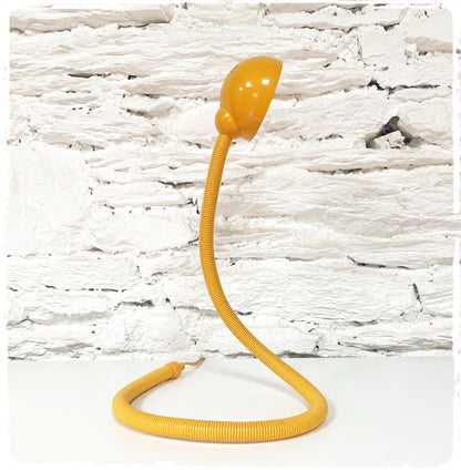 Lampe de Bureau Vintage Serpent Jaune Style "Hebi" Isao Hosoe