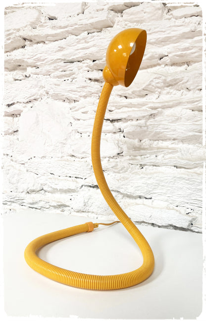 Lampe de Bureau Vintage Serpent Jaune Style "Hebi" Isao Hosoe