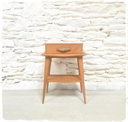 Meuble d'Appoint Vintage Pieds Compas Design Reconstruction
