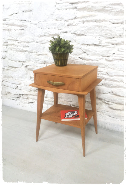 Meuble d'Appoint Vintage Pieds Compas Design Reconstruction
