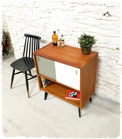 Meuble d'Appoint Rangement Vintage Pieds Compas