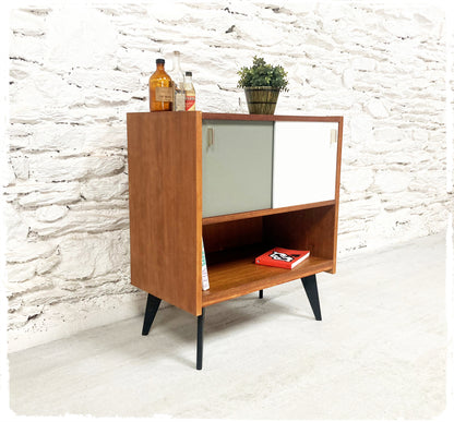 Meuble d'Appoint Rangement Vintage Pieds Compas