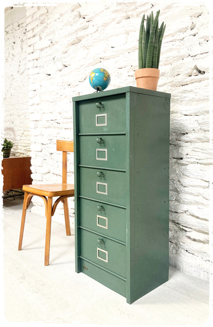 Meuble de Métier d'Atelier Vintage à Clapets Strafor
