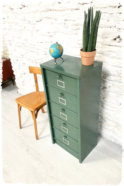 Meuble de Métier d'Atelier Vintage à Clapets Strafor