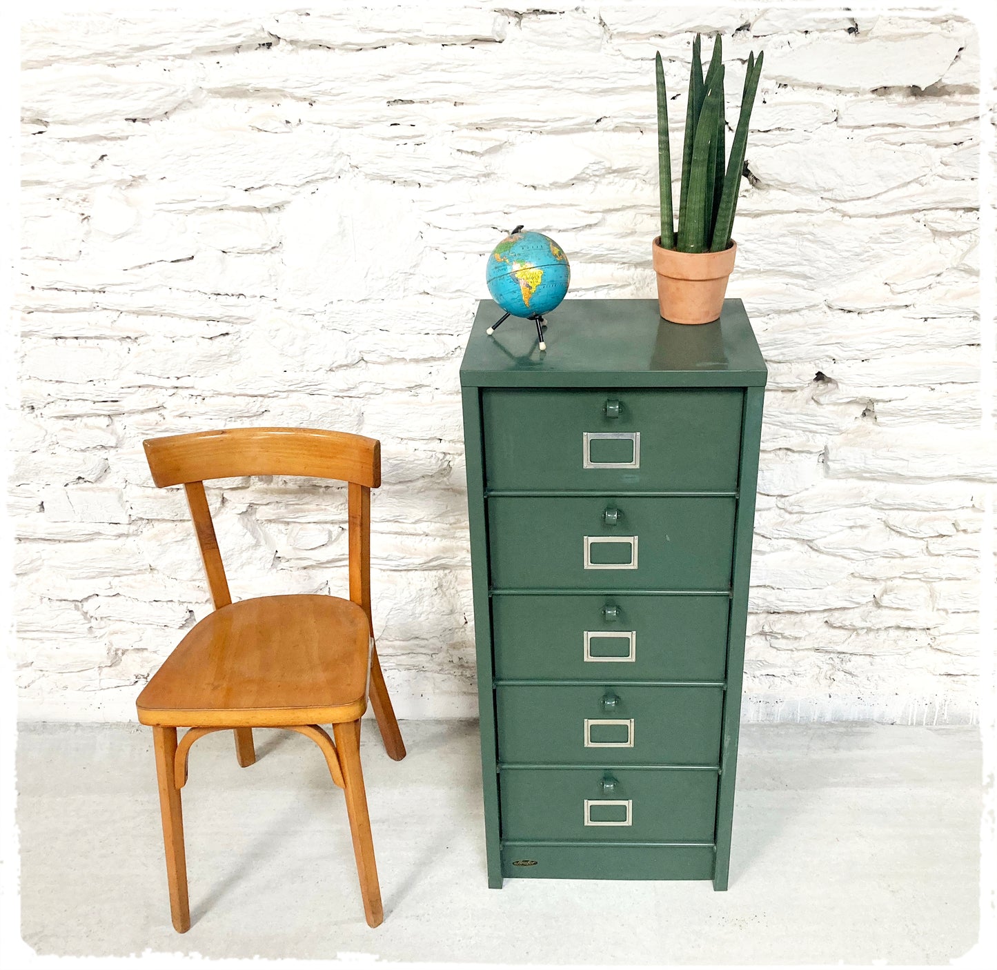 Meuble de Métier d'Atelier Vintage à Clapets Strafor