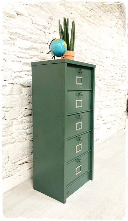 Meuble de Métier d'Atelier Vintage à Clapets Strafor