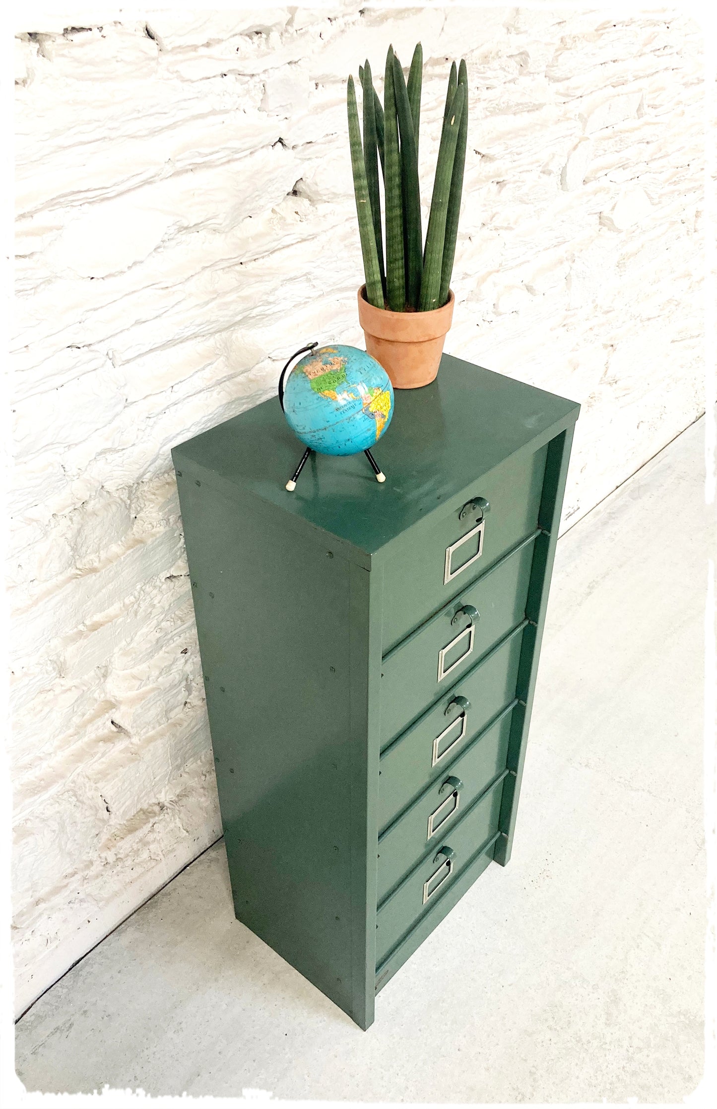 Meuble de Métier d'Atelier Vintage à Clapets Strafor