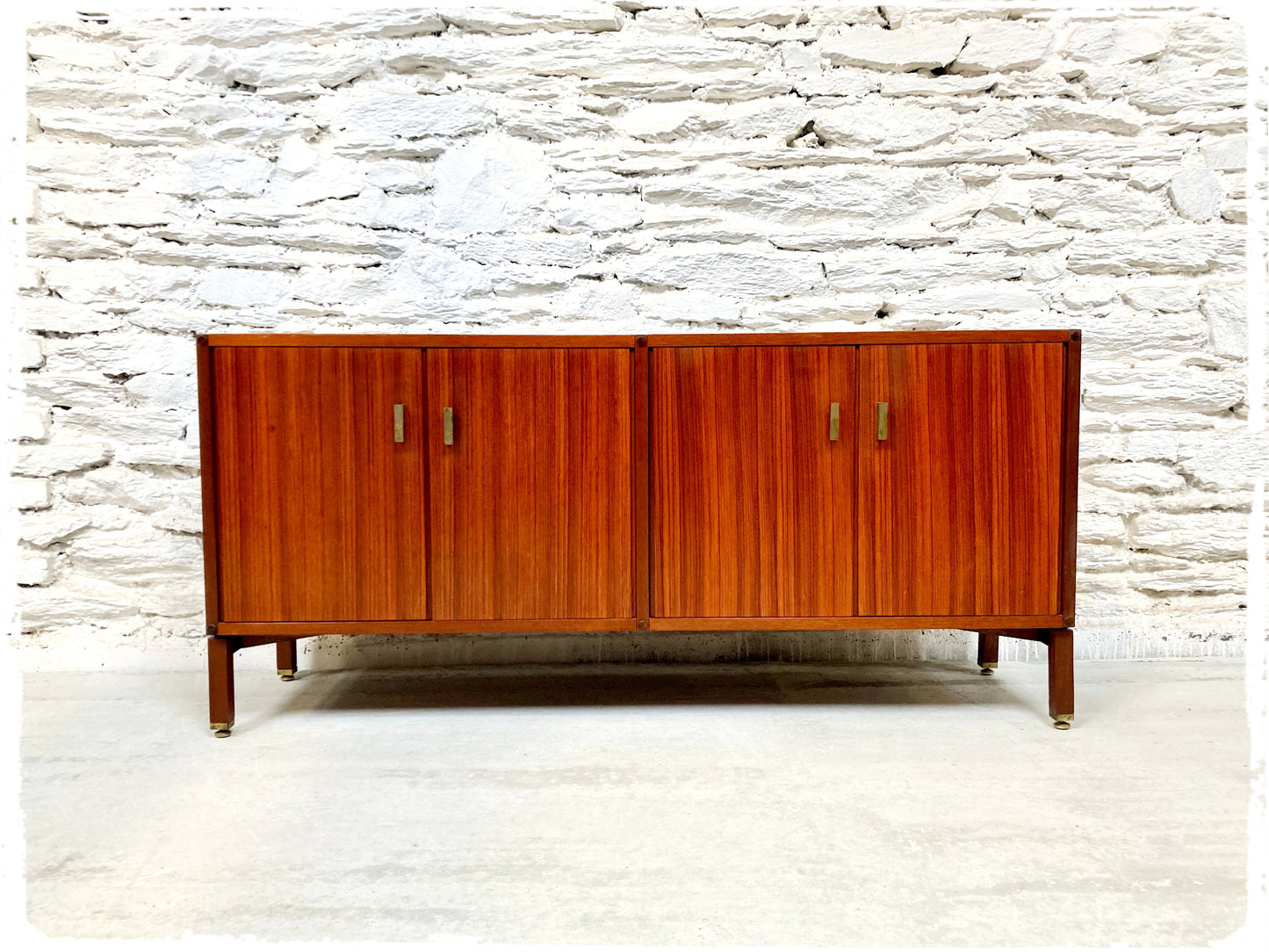 Petite Enfilade Buffet Bas Vintage en Acajou