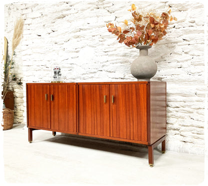Petite Enfilade Buffet Bas Vintage en Acajou