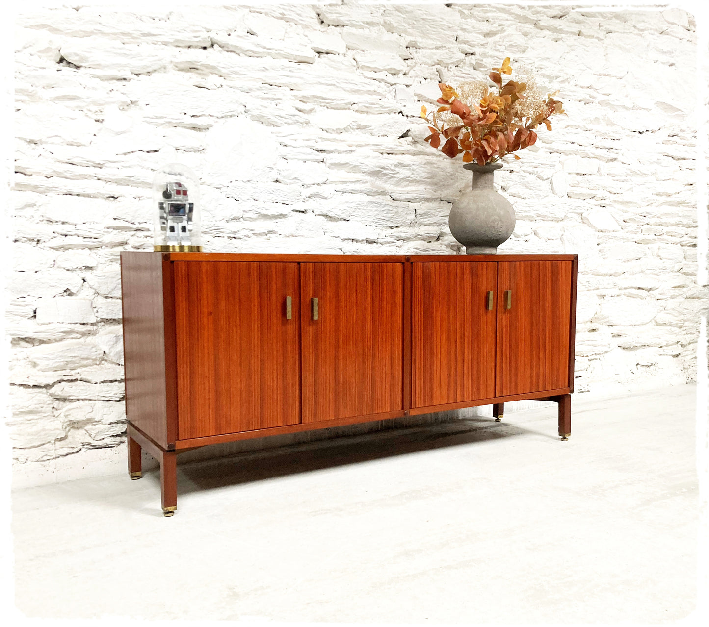 Petite Enfilade Buffet Bas Vintage en Acajou