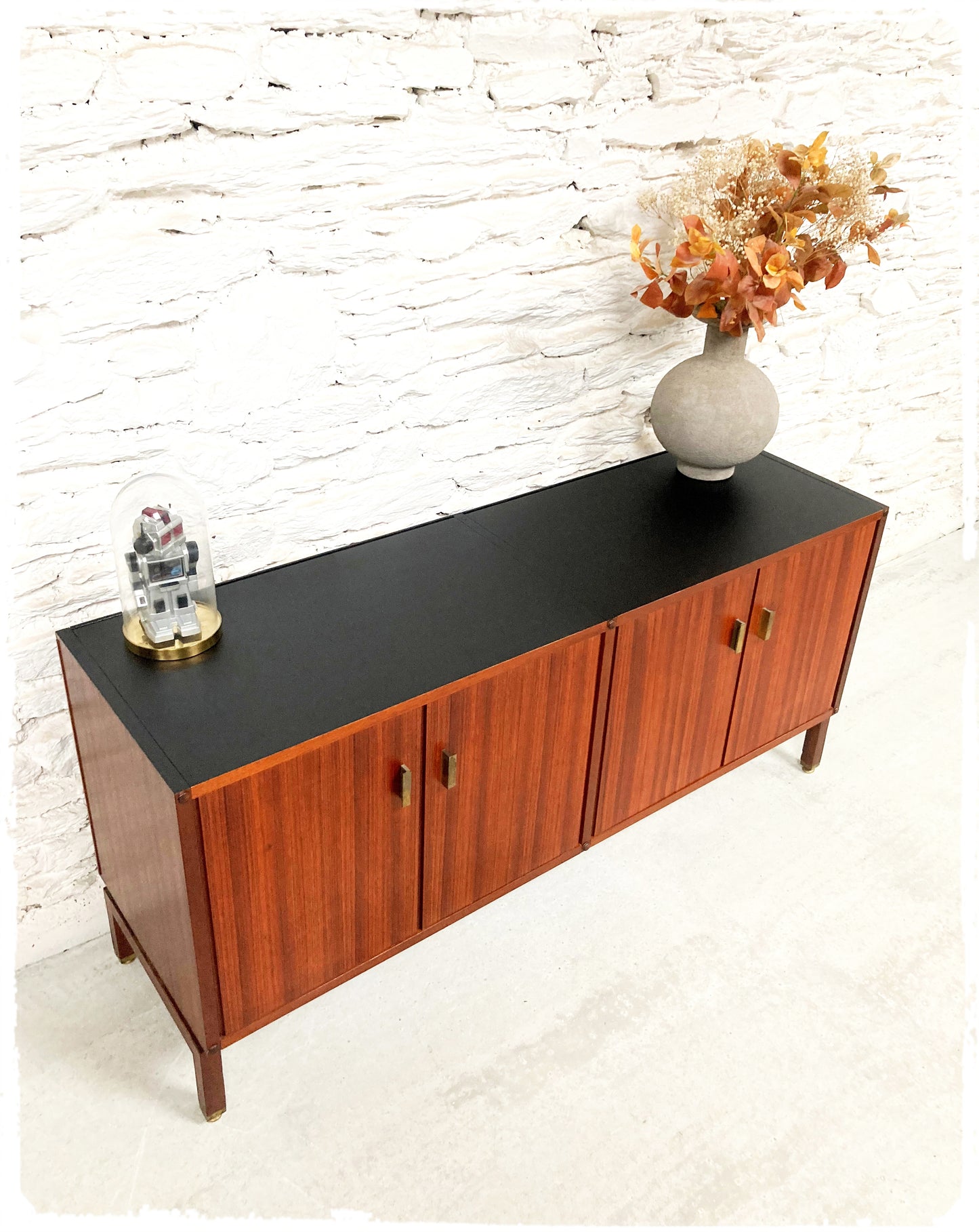 Petite Enfilade Buffet Bas Vintage en Acajou