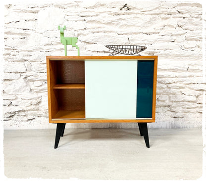 Meuble d'Appoint Rangement Vintage Pieds Compas Revisité