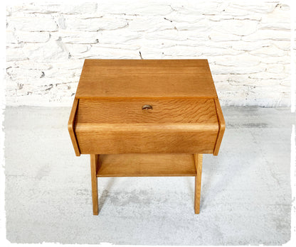 Meuble d'Appoint Rangement Vintage Pieds Compas Reconstruction
