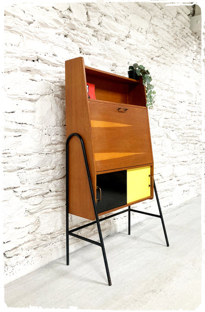 Secrétaire Rangement Vintage Style Hitier