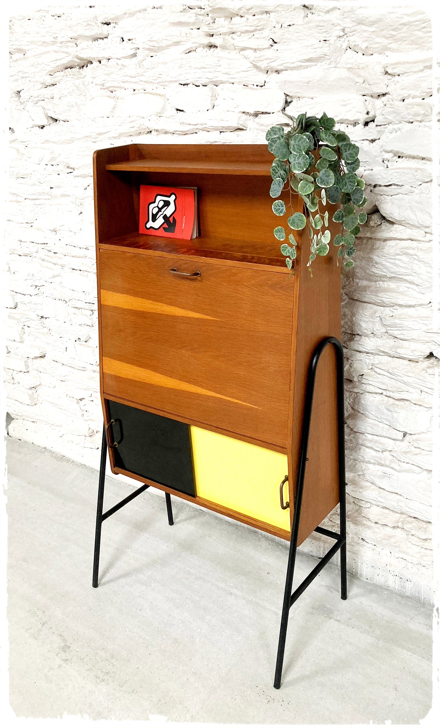 Secrétaire Rangement Vintage Style Hitier